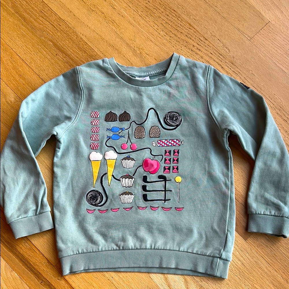 Polarn O. Pyret Organic Cotton Sweatshirt , 4-5Y